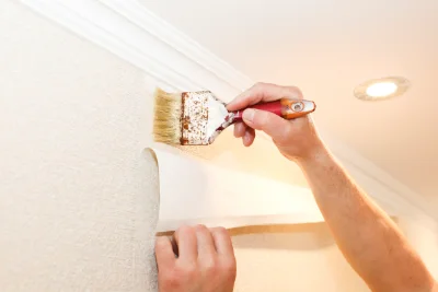 Pose de papier peint à Viéthorey — revêtements muraux et toiles de verre